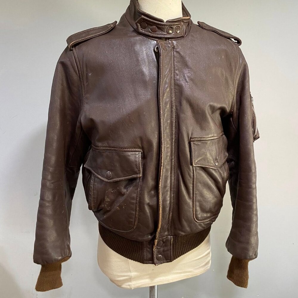 Hein Gericke Motorcycle Jacket Vintage Brown Leather